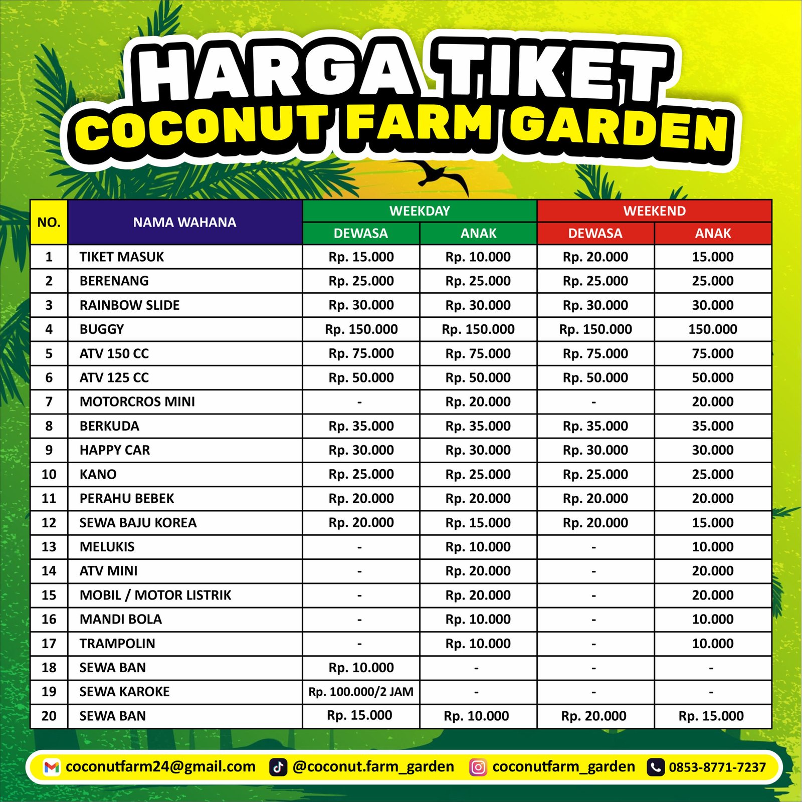 HARGA TIKET